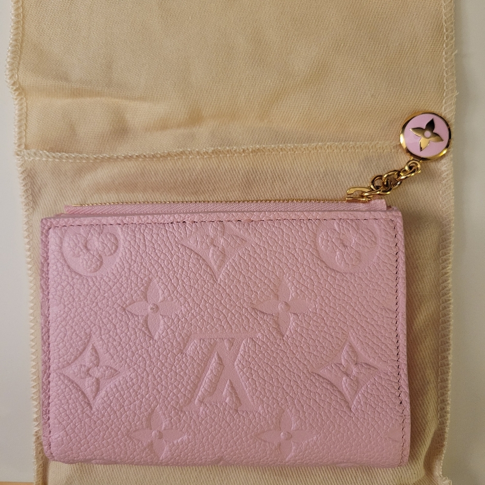 Authentic Louis Vuitton Lisa Cotton Candy Pink Monogram Wallet